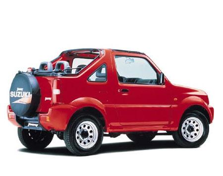 SUZUKI JIMNY OPEN ROOF (white/red)